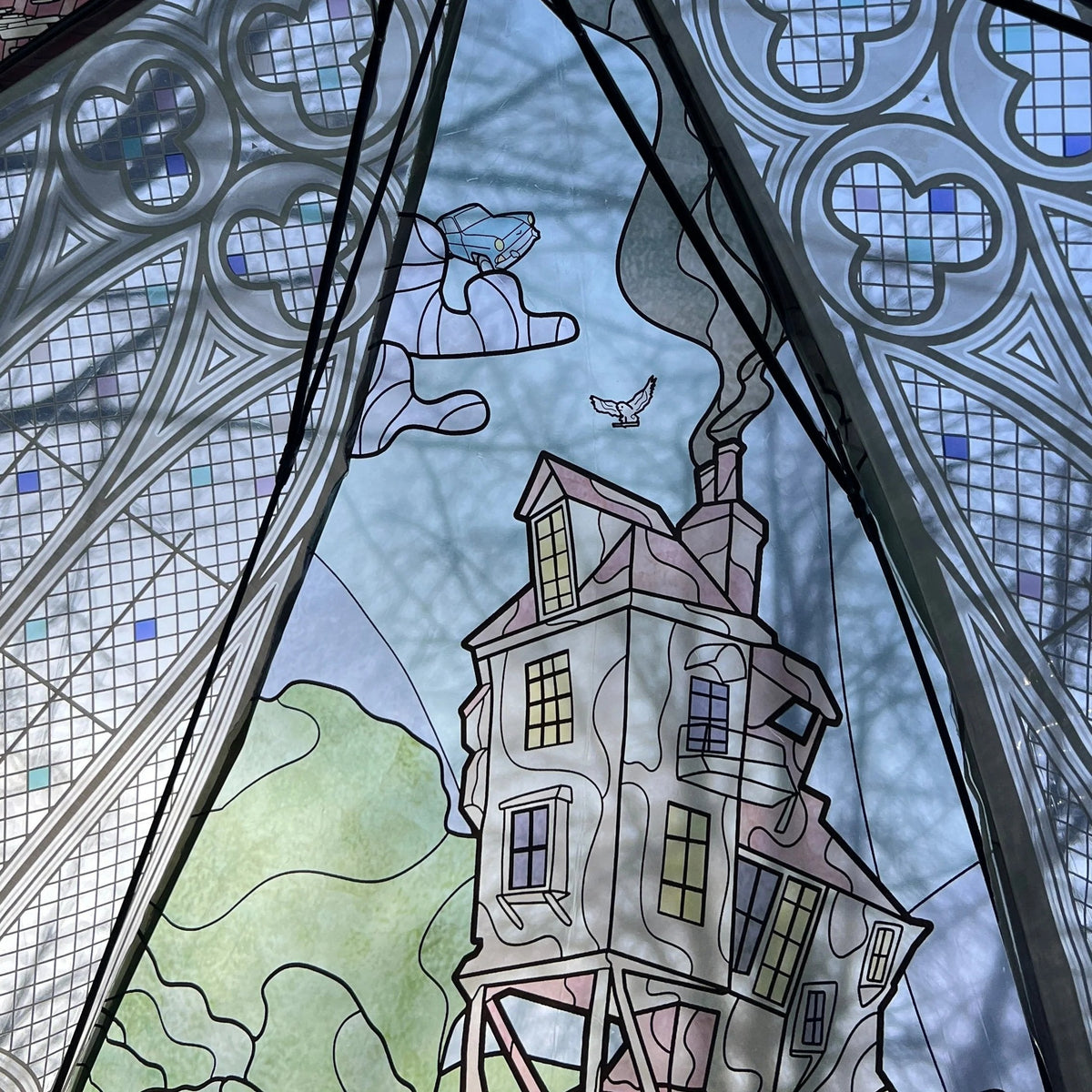 ☂️ Wizard-Inspired Stained-Glass Canopy Umbrella