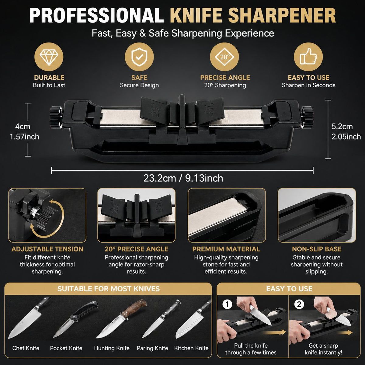 🛠️🔪 Portable Knife Sharpener