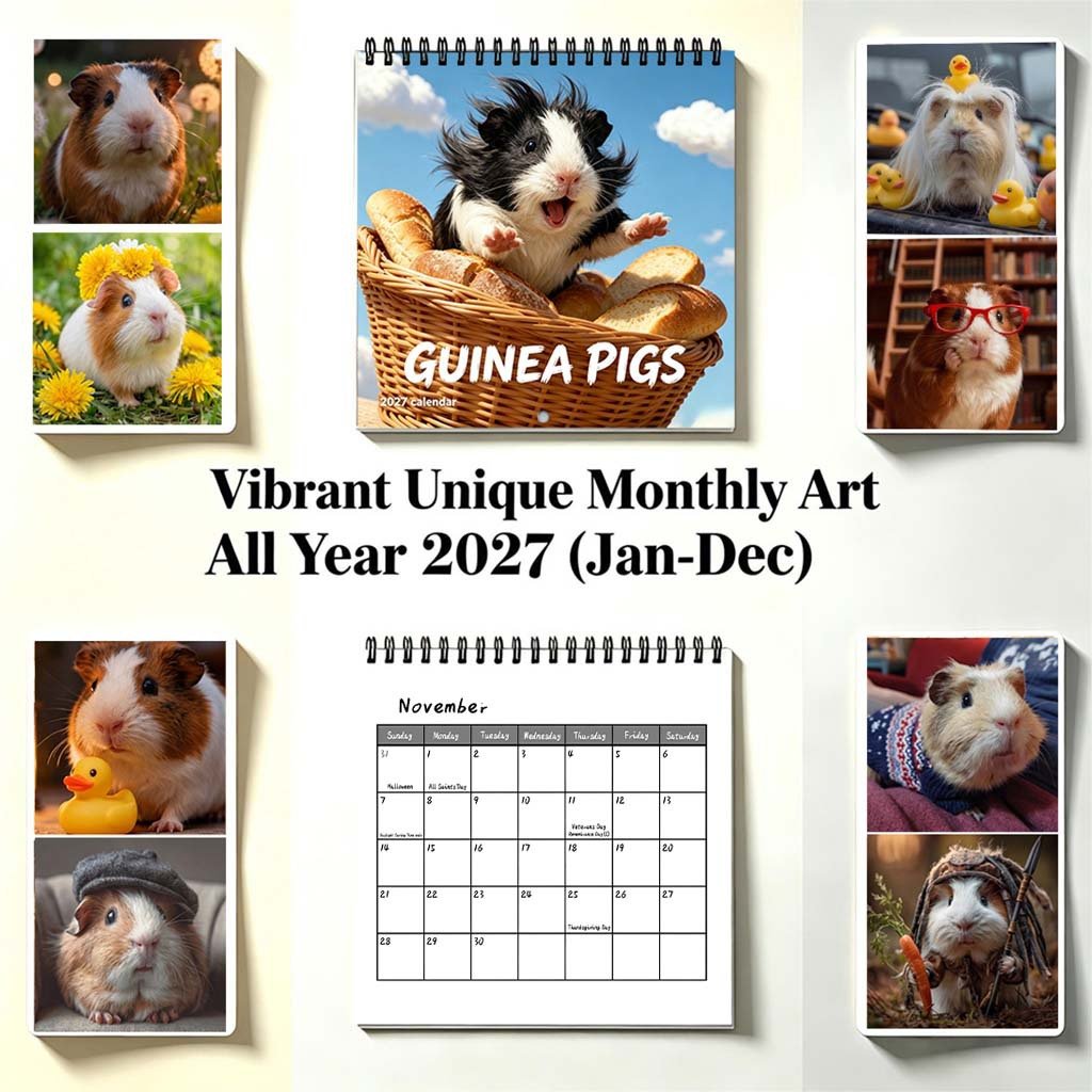 ๐น 2027 Guinea Pig Calendar