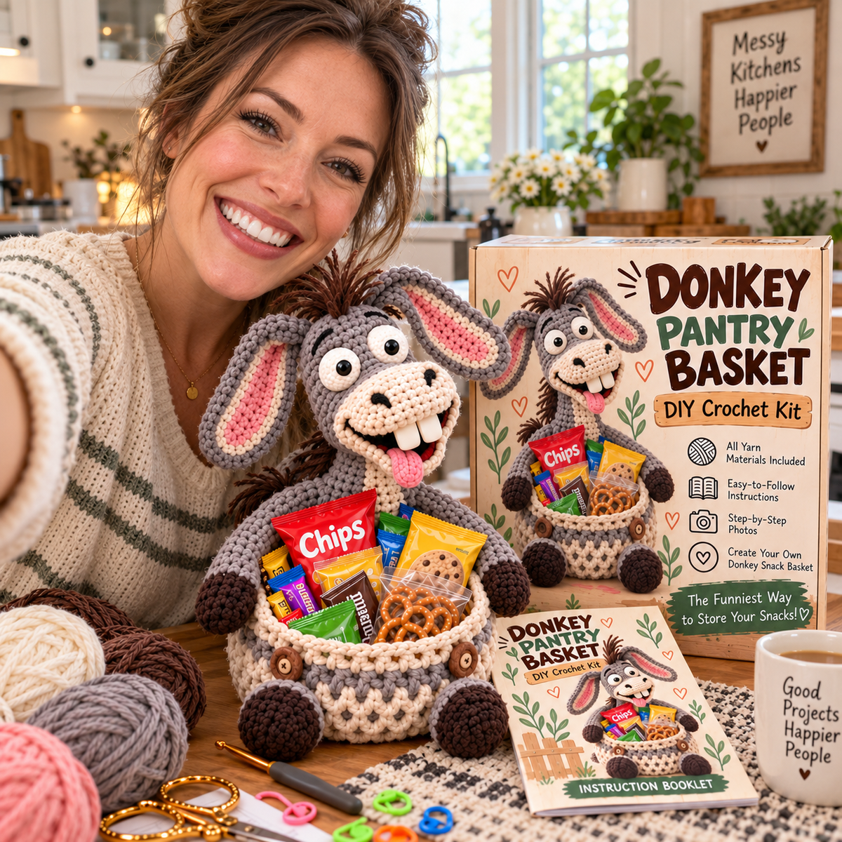 ๐ Snack Attack Squadโข โ DIY Crochet Funny Animal Snack Basket Collection