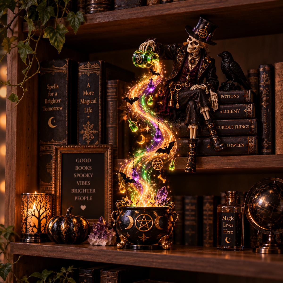 π§ 49% OFF | Witch Cascade Shelf Light β A Magical Glow for Halloween Night β¨
