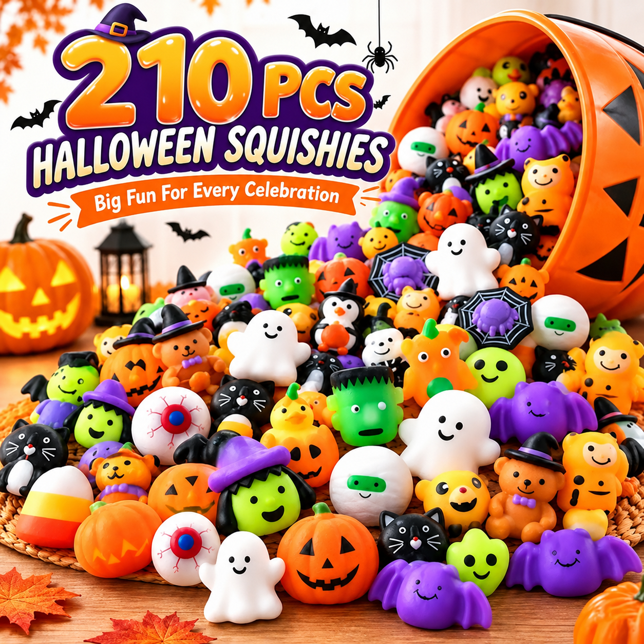🔥Last Day 50% OFF - 🎃 30PCS Halloween Mochi Squishy Toys
