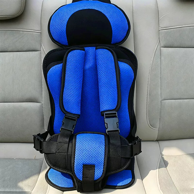 👶🛡️ Portable Child Car Seat – Cotton & Polyester, Lightweight & 5-Point Harness.🚙