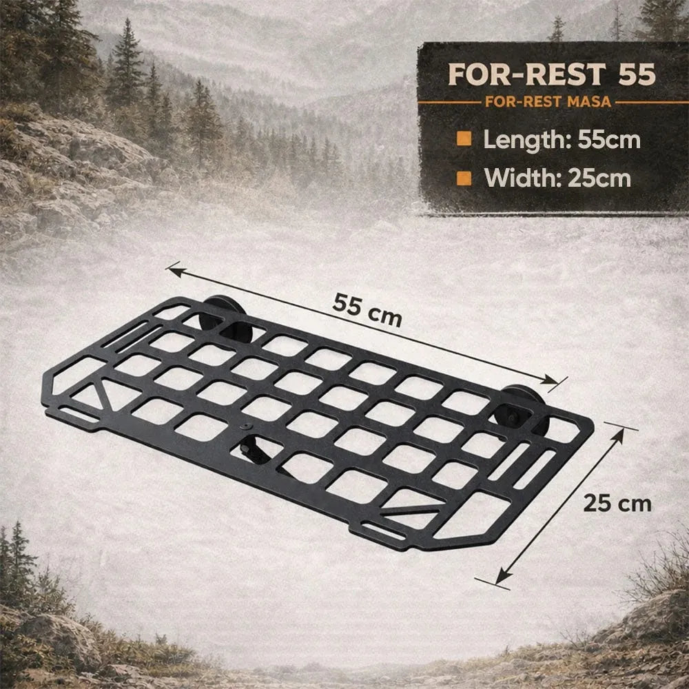 Heavy-Duty Magnetic Vehicle Side Table | Portable Grid Camp Desk