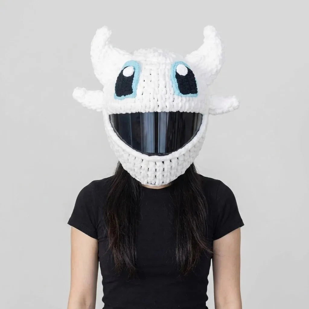 🏍Handmade Helmet Cover |Cute Knit Helmet Topper forMotorcycle & Bike Helmets