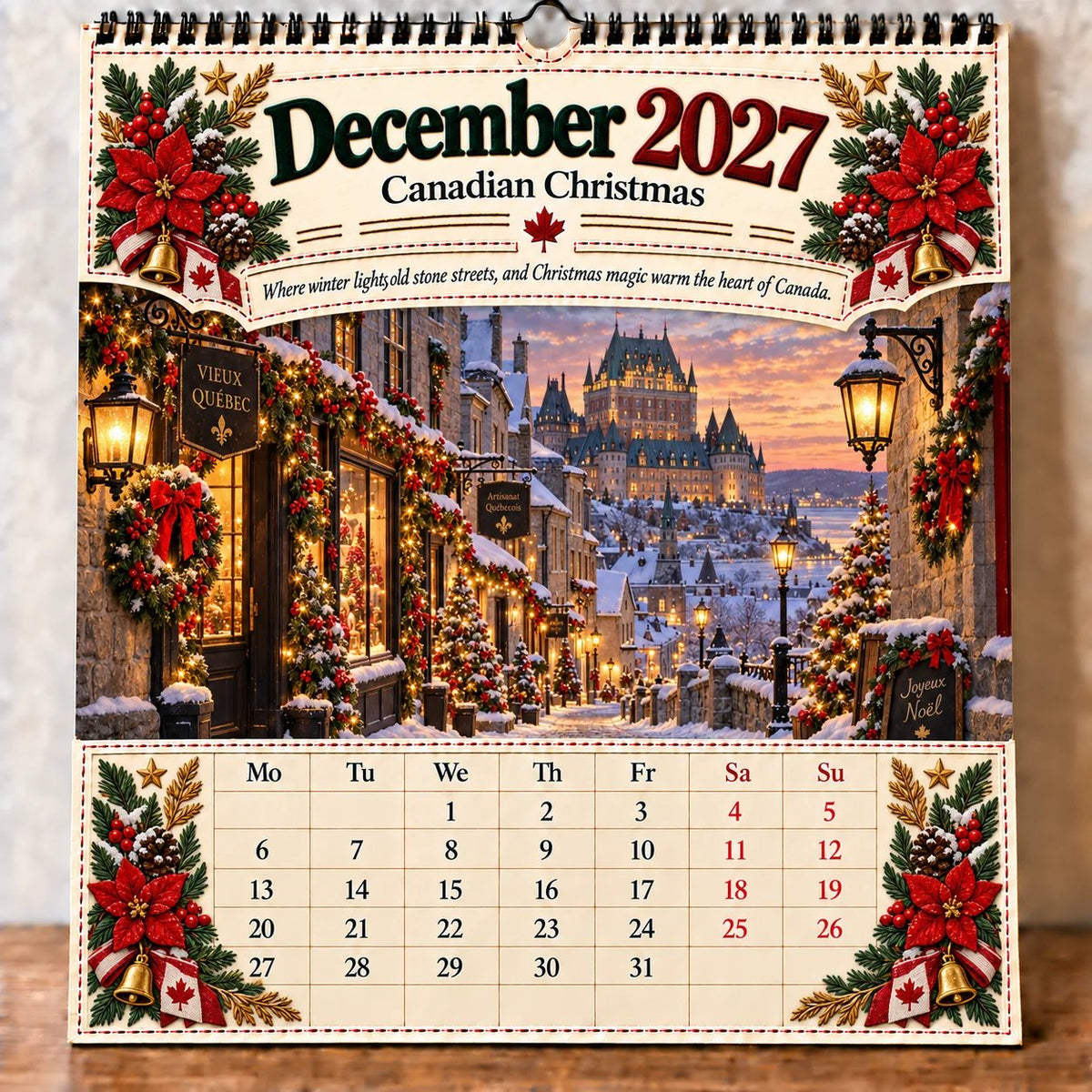 ๐ฏ๐จ๐ฆ๐ 2027 Canada 160th Anniversary Commemorative Wall Calendar ๐๐จ๐ฆ