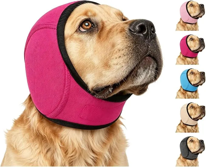 Calming Dog Ear Wrap | Noise-Reducing Ear Protection for Grooming, Bathing & Fireworks