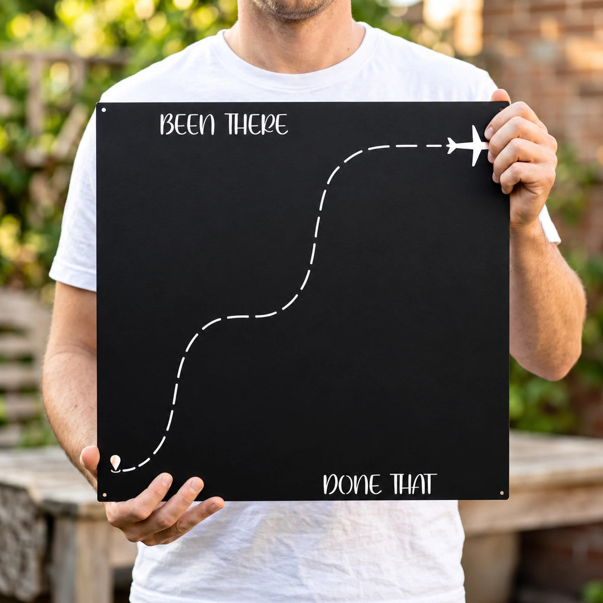 ๐โ๏ธ Been There, Done That Travel Magnet Display Board โ Round Souvenir Magnet Wall Organizer, Personalized Travel Memory Decor & Unique Gifts for Travelers ๐