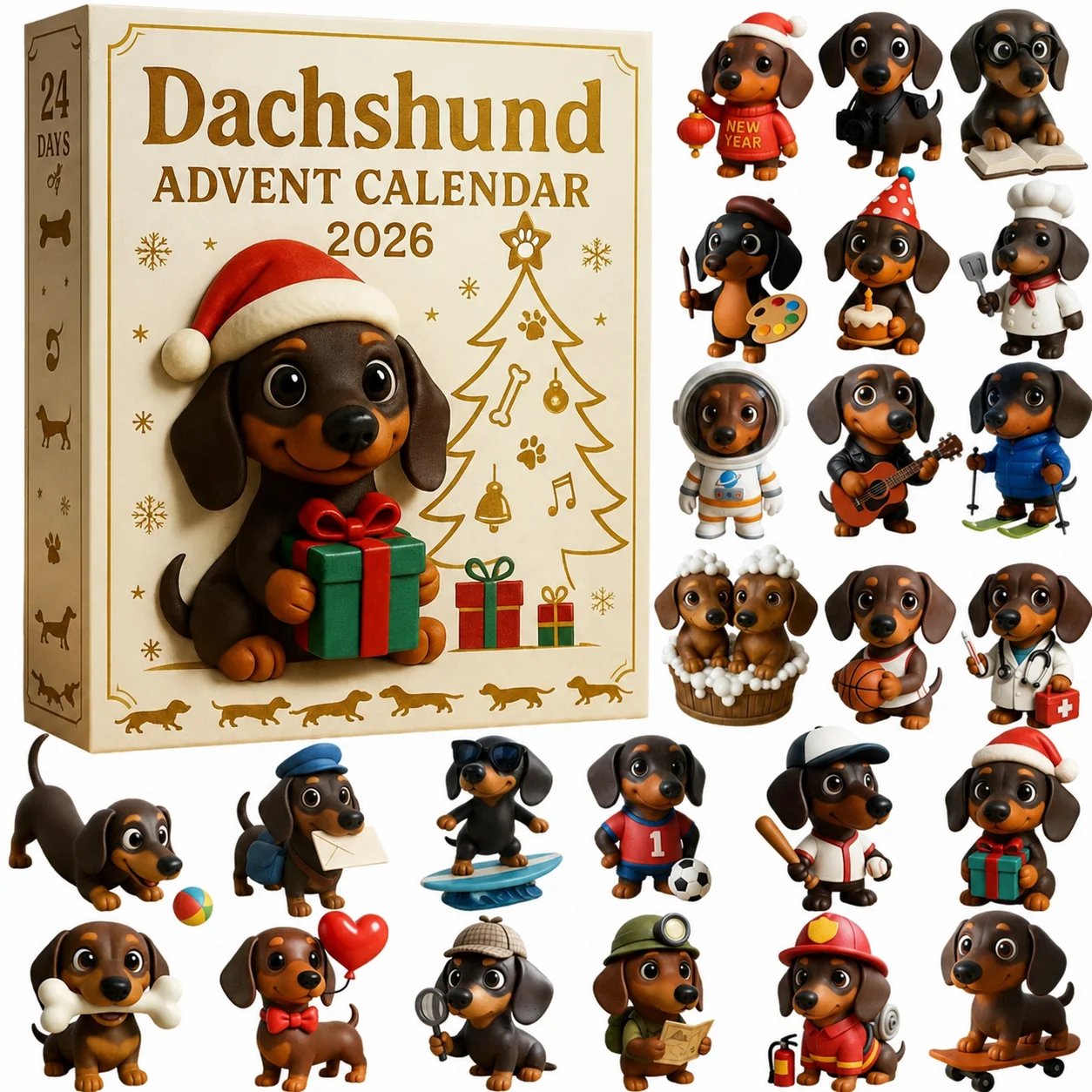 ๐๐พ 2026 Dachshund Advent Calendar ๐ถ