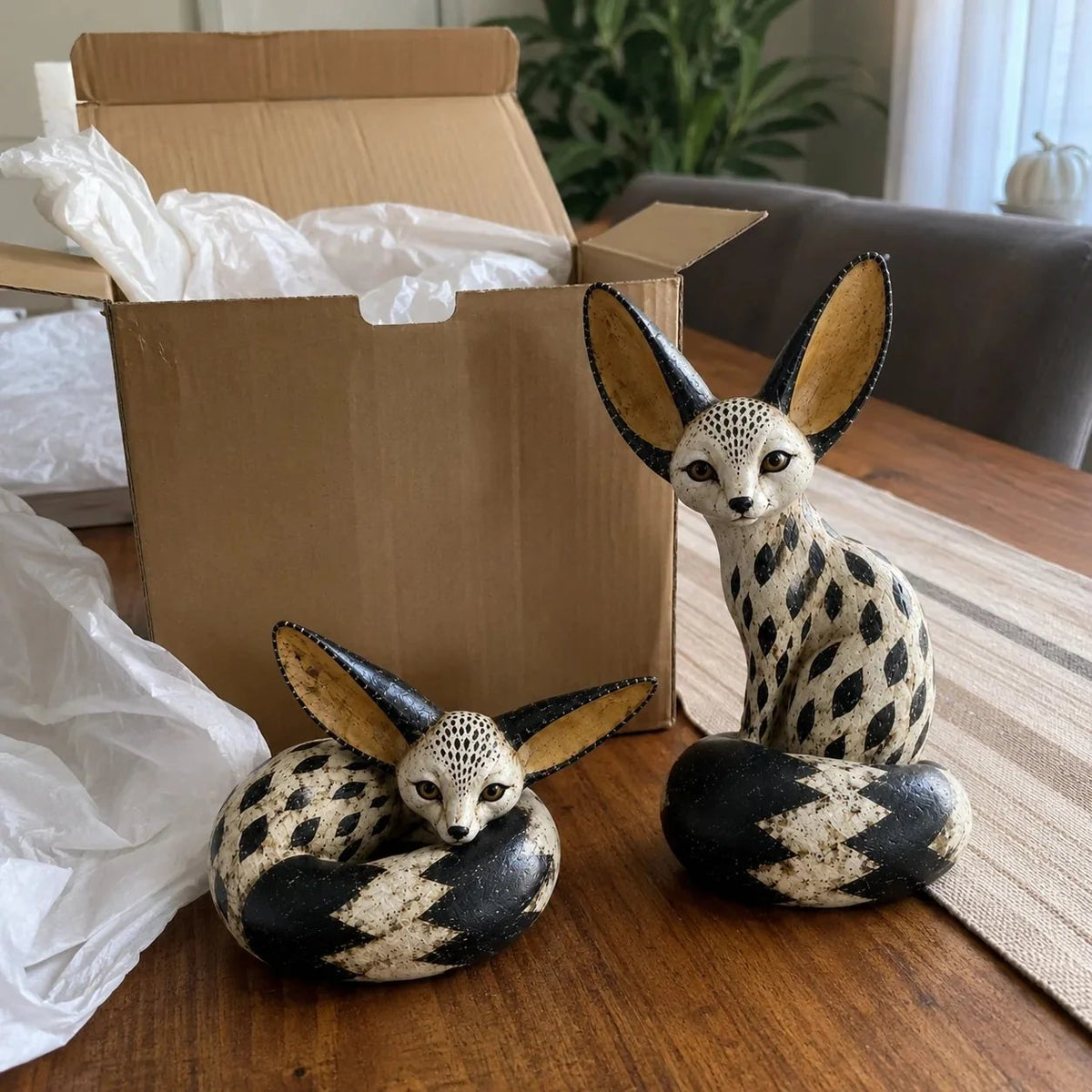 🔥 Limited Time – 50% OFF! 🦊 Vintage Fennec Fox Sculpture
