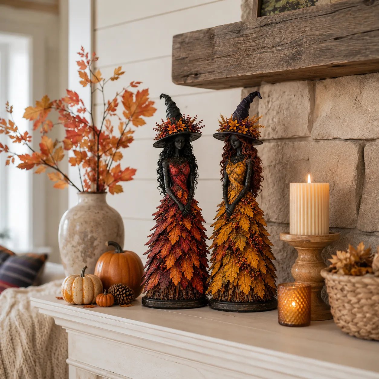 🔥LAST DAY 50% OFF - 🧙♀️Enchanted Autumn Witch Figurine (📦Buy 2 Free Shipping)