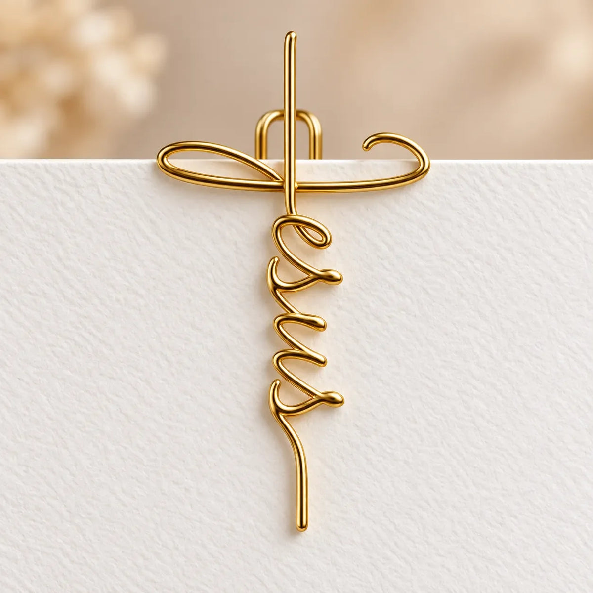 ✝️📚Faith-Inspired Gold Paper Clips — Meaningful Christian Bookmarks