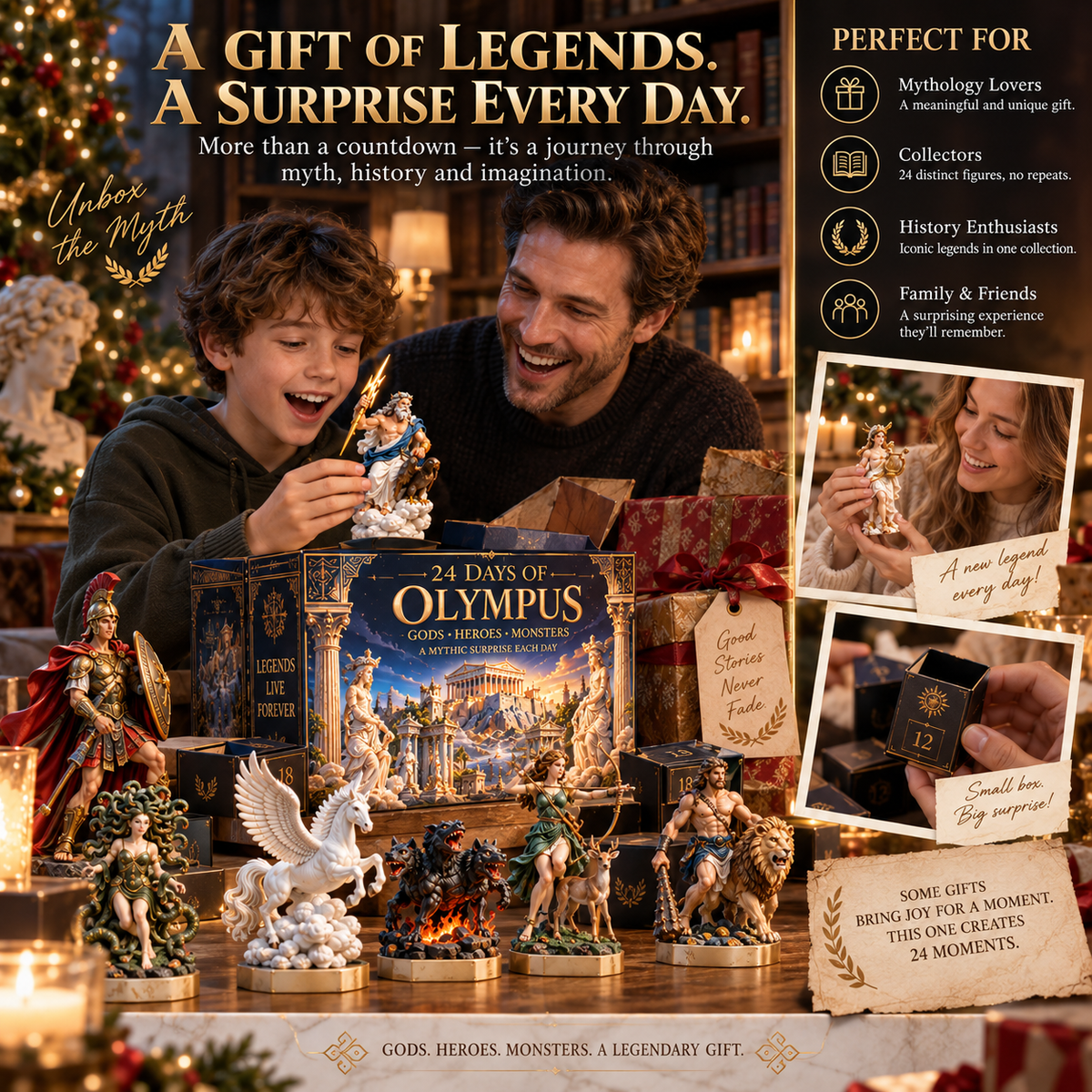 24 Days of Olympus β Gods, Heroes & Monsters Mythology Collection β‘ποΈ