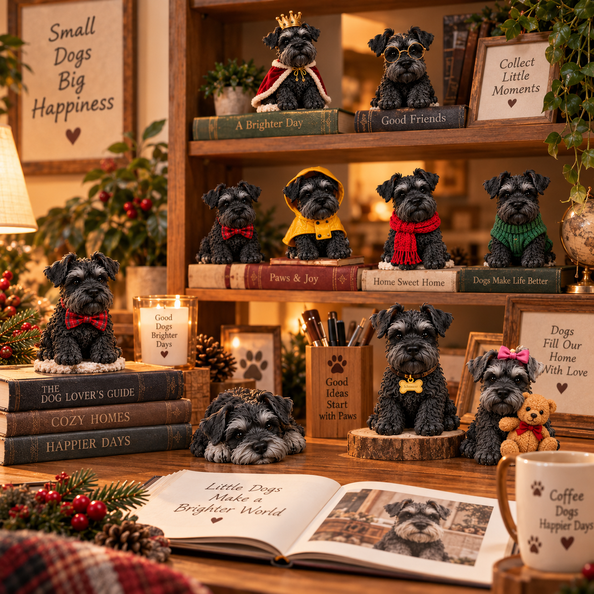 ๐พ 24 Days of Black Miniature Schnauzers โ 24 Little Personalities