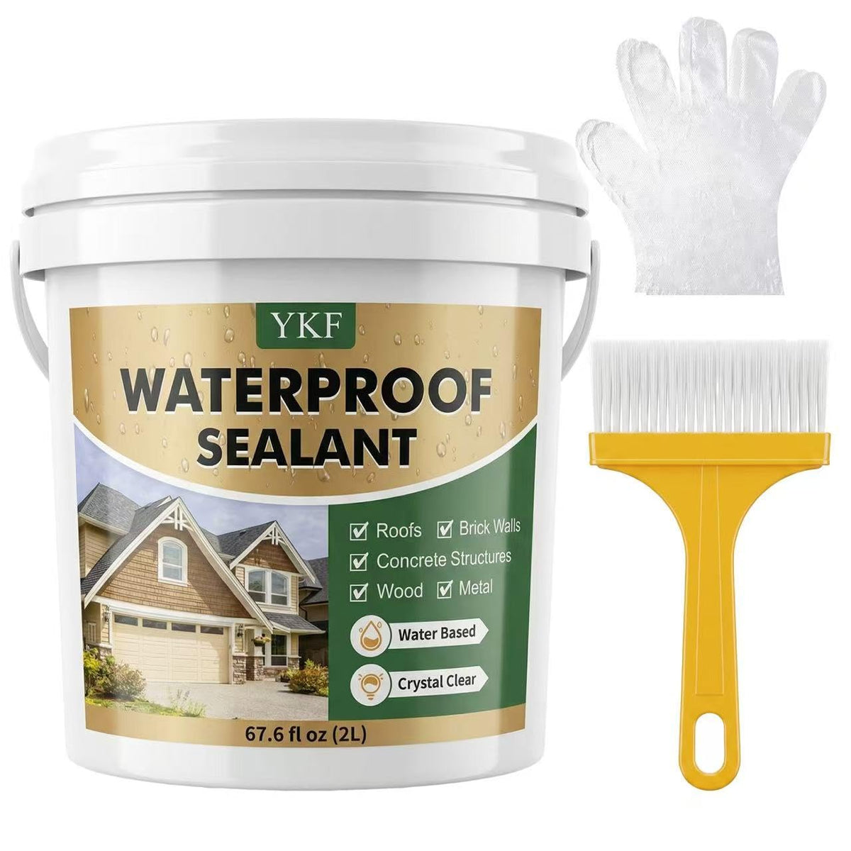 Transparent Waterproof Sealant, Self-Leveling Clear Coating