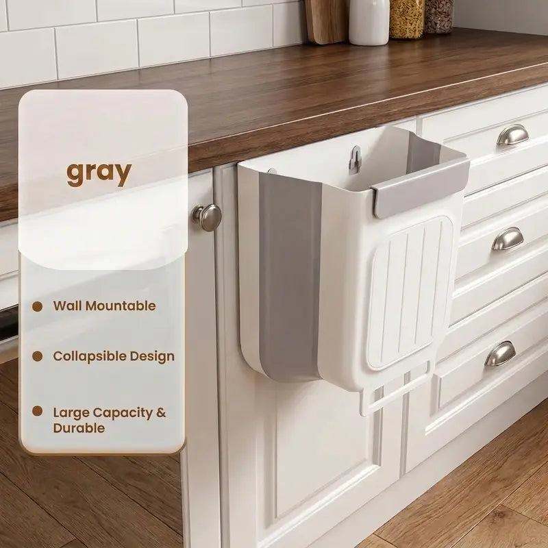 Hanging Kitchen Trash Can for Cabinet Door