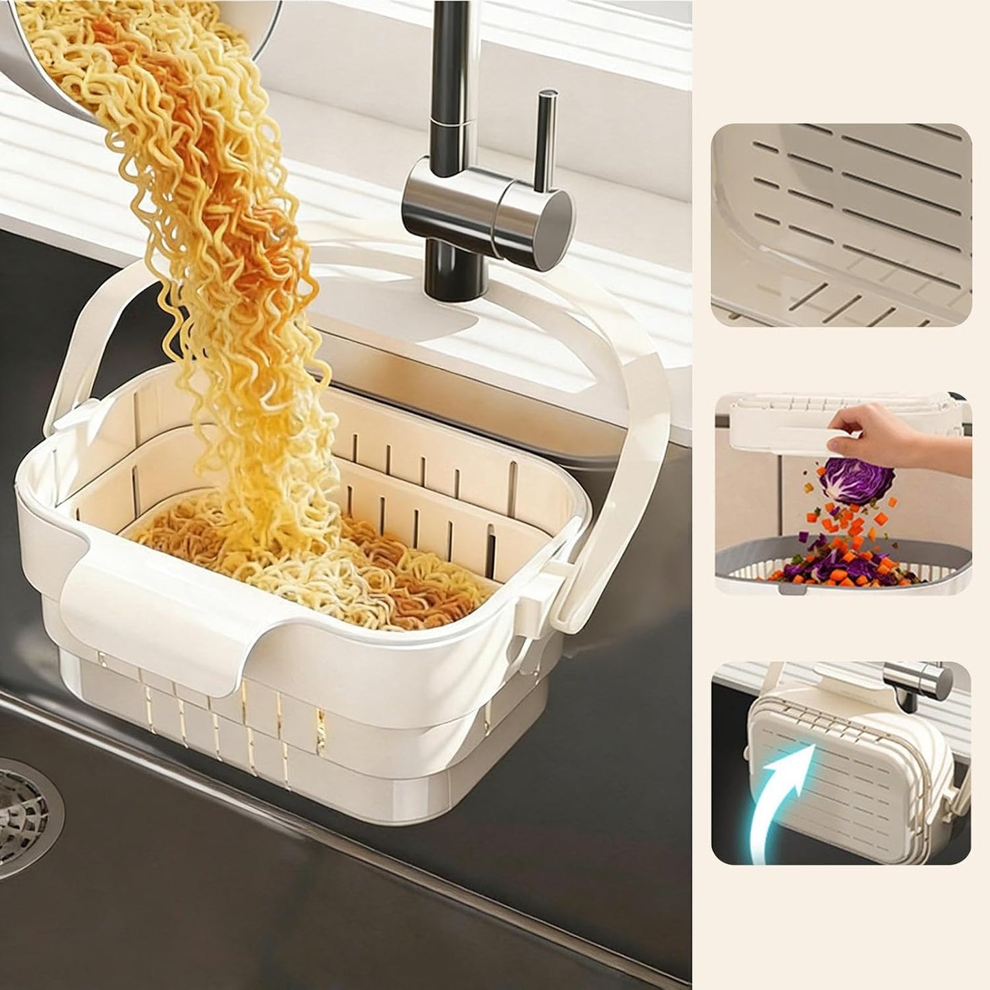AA Foldable Hanging Kitchen Sink Drain Basket🧺