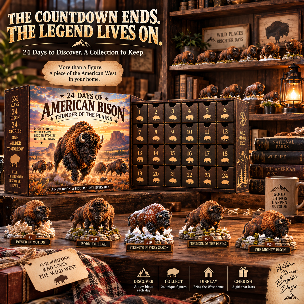 🦬24 Days of Wild American Bison – The Spirit of the Great Plains