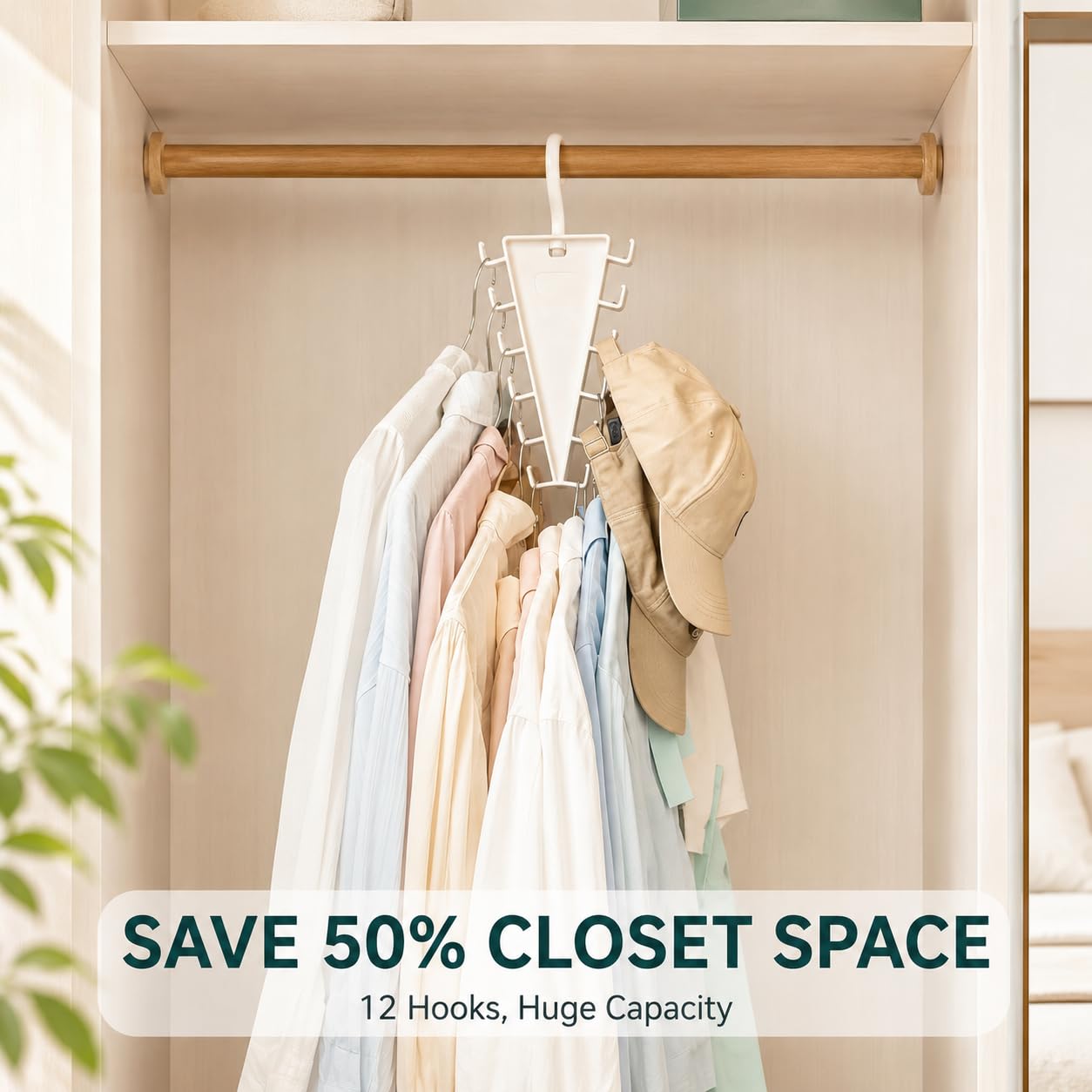 🔥12 Hooks Space Saving Closet Hanger Organizer