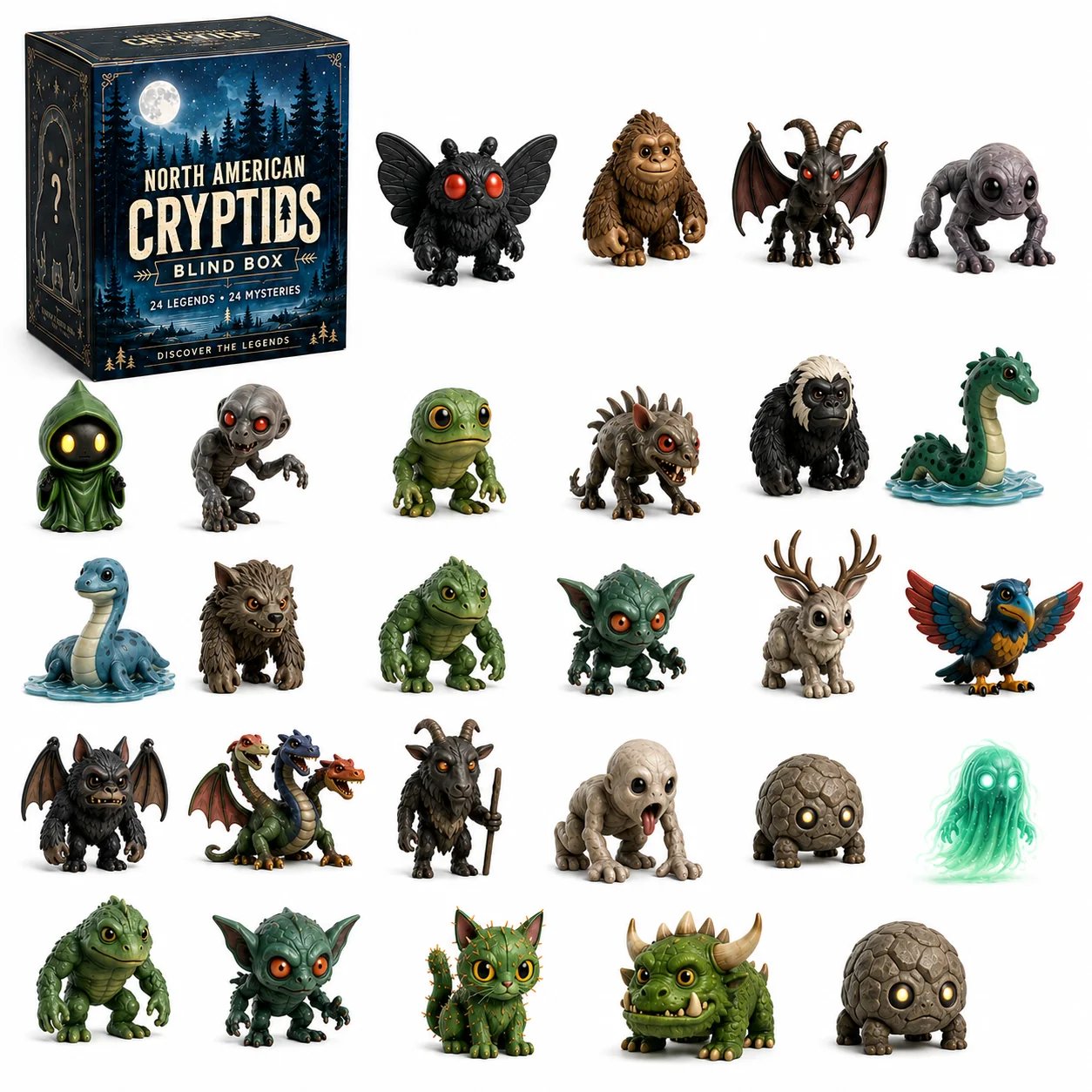 👁️North American Cryptids Blind Box