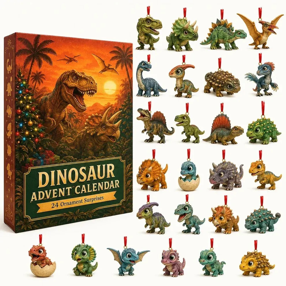 🦖Dinosaur Advent Calendar, 24‐Day Christmas Countdown Calendar
