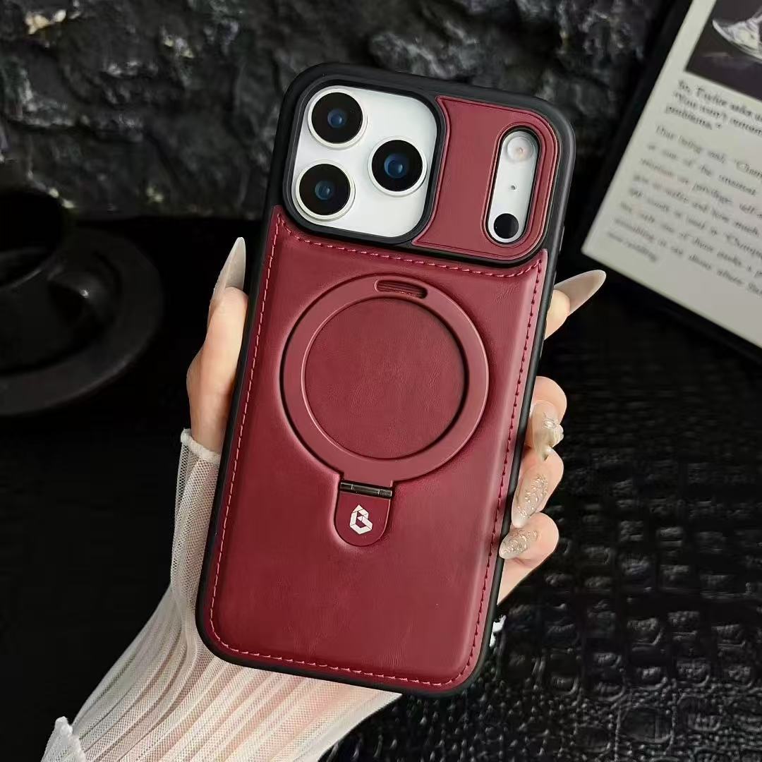 🔥New In Phone Case for iPhone 17 Series - Luxurious Leather Invisible Stand Case