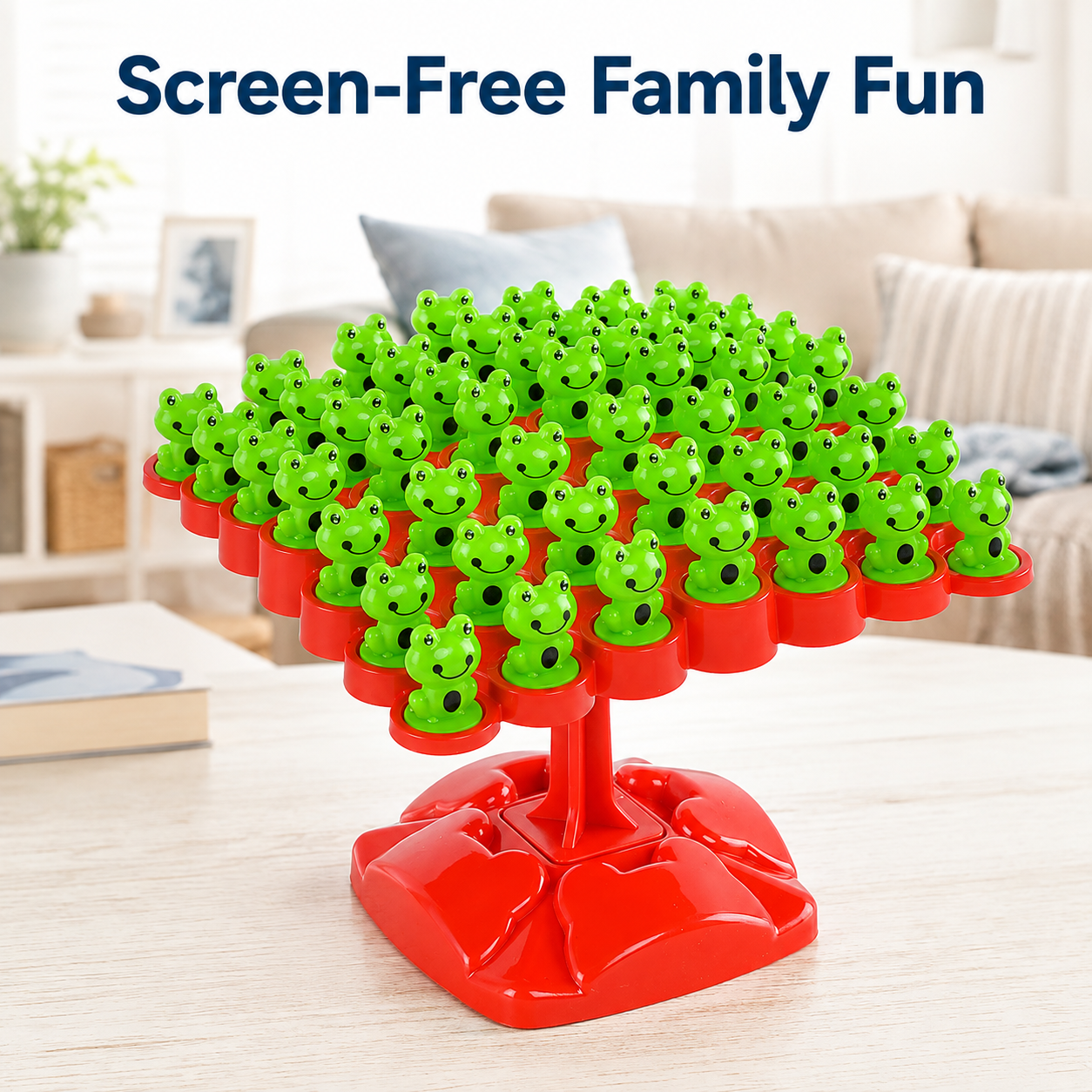 πΈ Frog Balance Board Game for Kids & Family β Interactive Tree Frog Balancing Toy Set, Screen-Free Educational Tabletop Game for Boys & Girls π