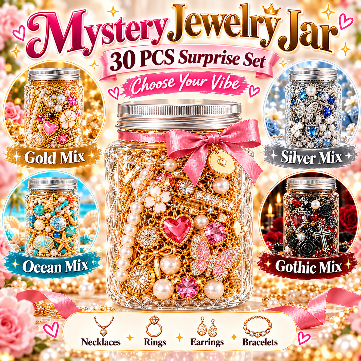 π Jewelry Jar β Curated Surprise Jewelry Based on Your Aesthetic