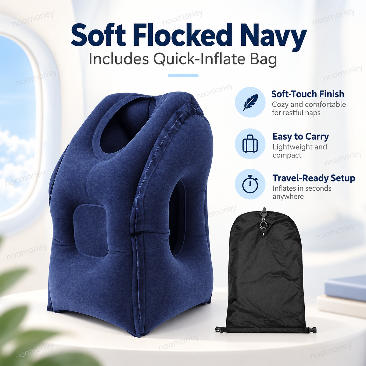 βοΈ Inflatable Travel Pillow β Rest More Comfortably on Every Journey