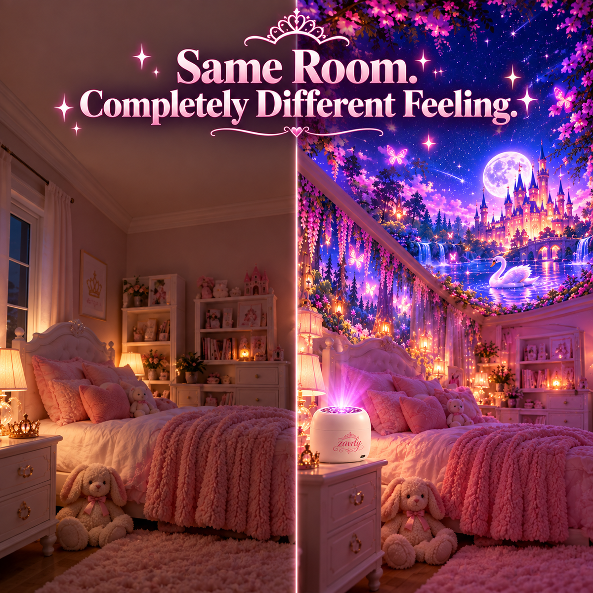 🏰 Fairytale Room Projector for Kids – Castles, Fairies & Magical Bedtime Scenes