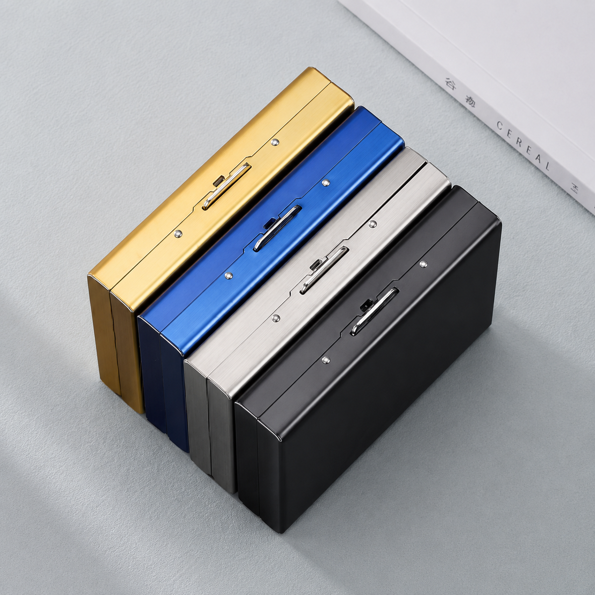 π Slim RFID-Blocking Metal Card Holder