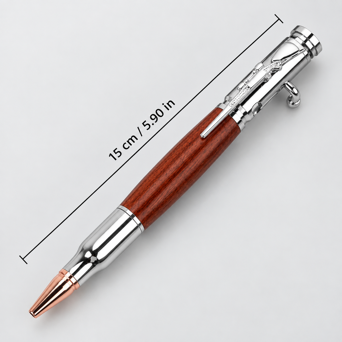 ๐100% Handmade Bolt Action Wooden Bullet PenTM | Crafted From Real Wood & Bullet Casing