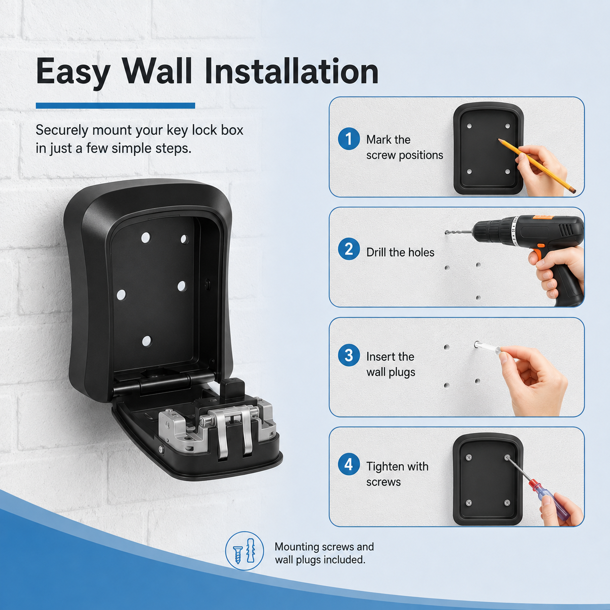 ππ Never Get Locked Out Again! π | 4-Digit Wall-Mounted Key Lock Box π‘οΈβ¨
