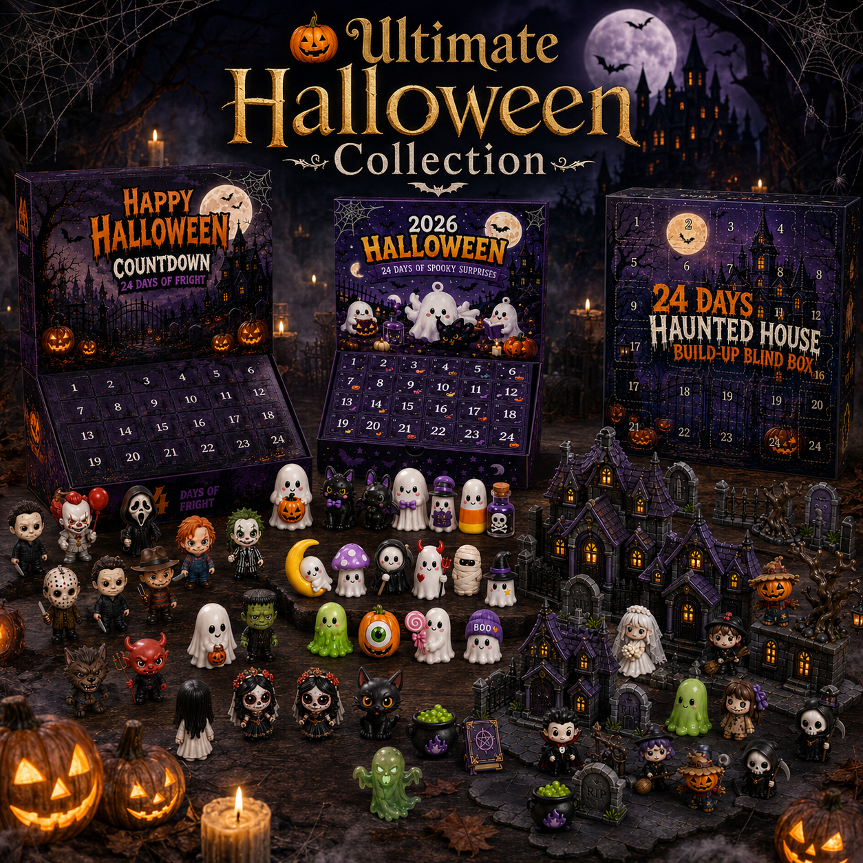 🔥Limited 50% OFF🎃👻Spooky Countdown 🕯️|🎃 24 Days of Halloween Surprises👻One Surprise a Day.🔥 Endless Halloween Fun.🌟