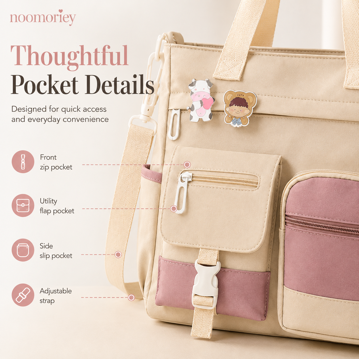 ππLarge Canvas Shoulder Bag β Perfect for College, Work & Daily Life