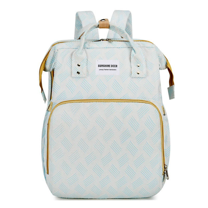 👶 2-in-1 Baby Diaper Bag Backpack – Fold-Out Care Space & Large Storage