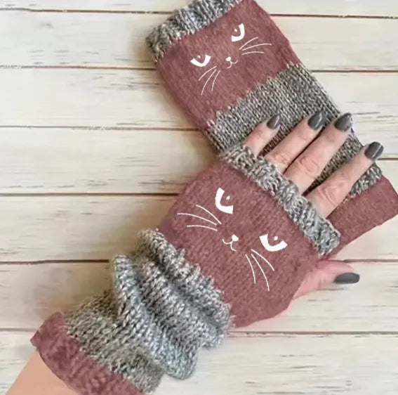 š±Knitted Fingerless Glovesš§¶