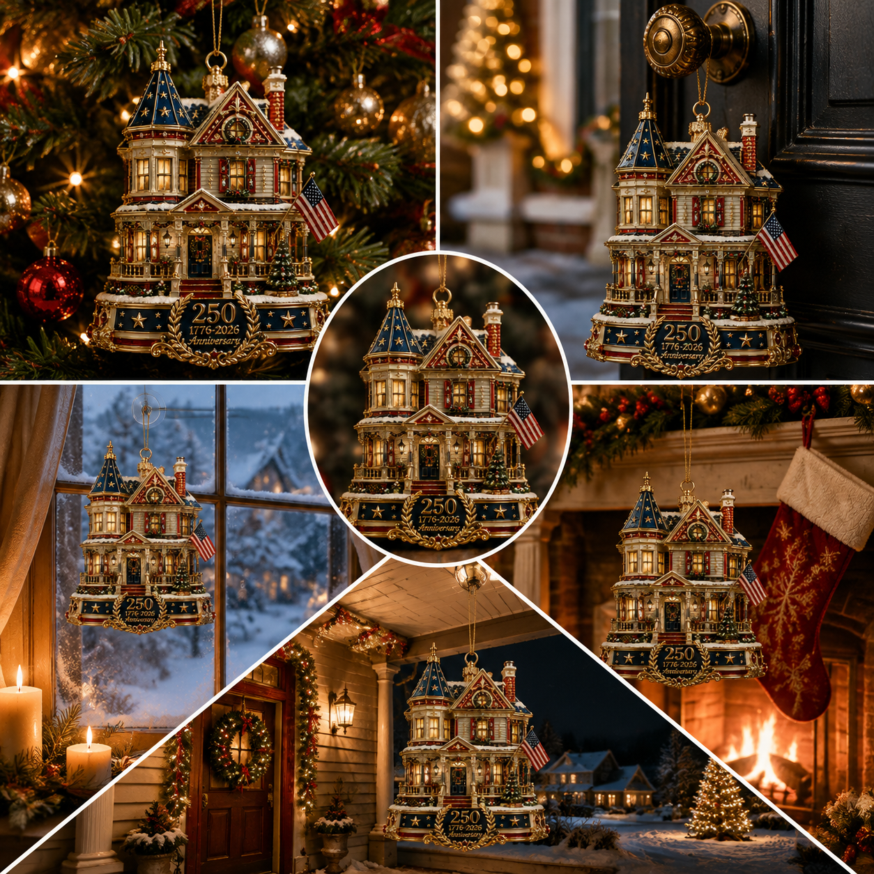 🔥Last 10pcs🔥250th Anniversary Heritage Estate Christmas Ornament