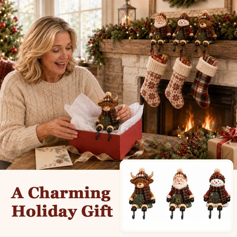 🔥 Last Day 49% OFF - 🎄 Christmas Shelf Sitter Stocking Holder (Hidden Hook) 🧦
