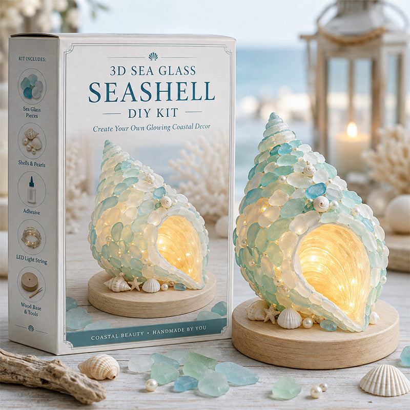 ๐โจ DIY 3D Sea Glass Art Kit โ Coastal & Christmas Collection