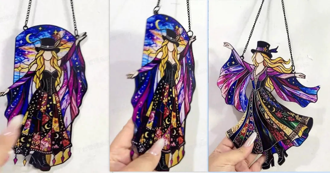 ๐ฅ๐ Stevie Nicks ๐ค Handmade Stained Acrylic, single-sided printing