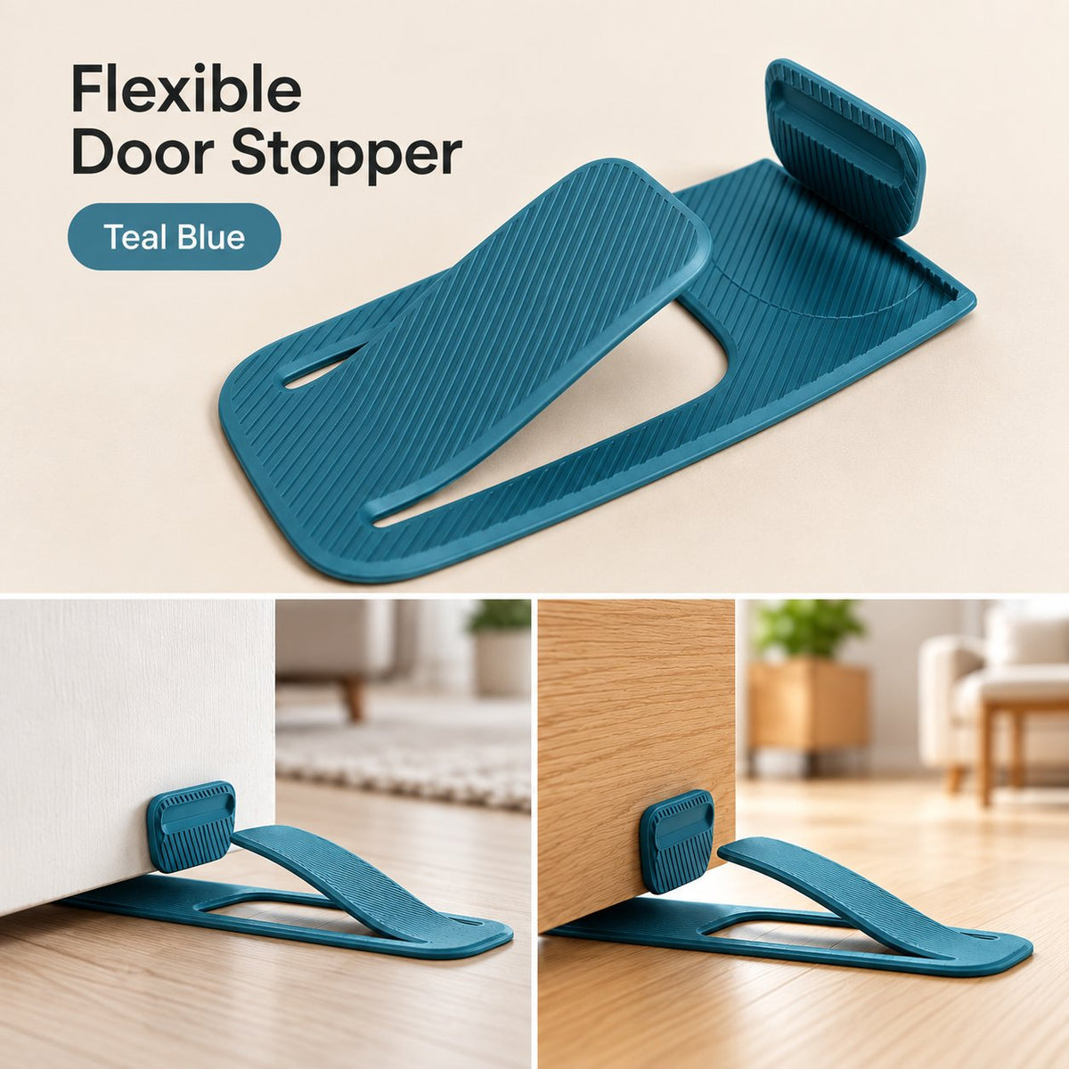 Slide. Grip. Protect: The Flexible Door Stopper 🪶✨