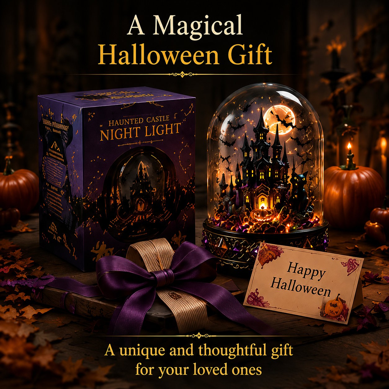🎁Halloween Special Offer 50% OFF –🏰🎃Ghost Castle Night Lights