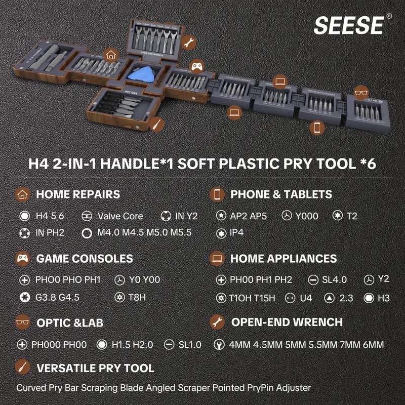 🛠️ 55-in-1 Magnetic Precision Screwdriver Set – Professional Multi-Bit Tool Kit with Alloy Steel Bits & Flexible Shaft for Electronics Repair, Home Maintenance & DIY