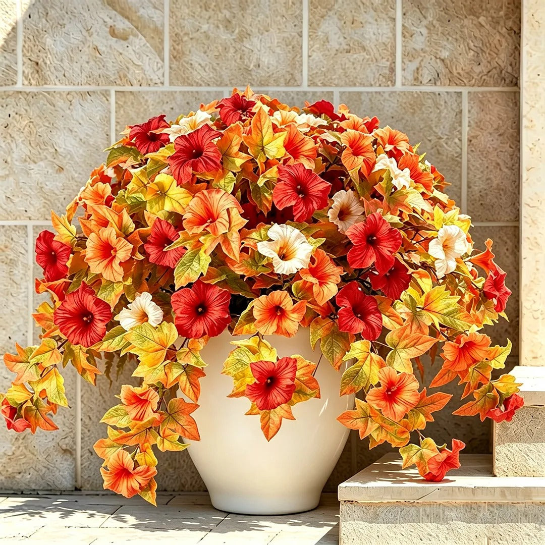 Last Day 61% OFF🔥 Fade-Proof, UV-Resistant Artificial Petunias – Vibrant, Colorfast Outdoor Flowers for Patio & Garden