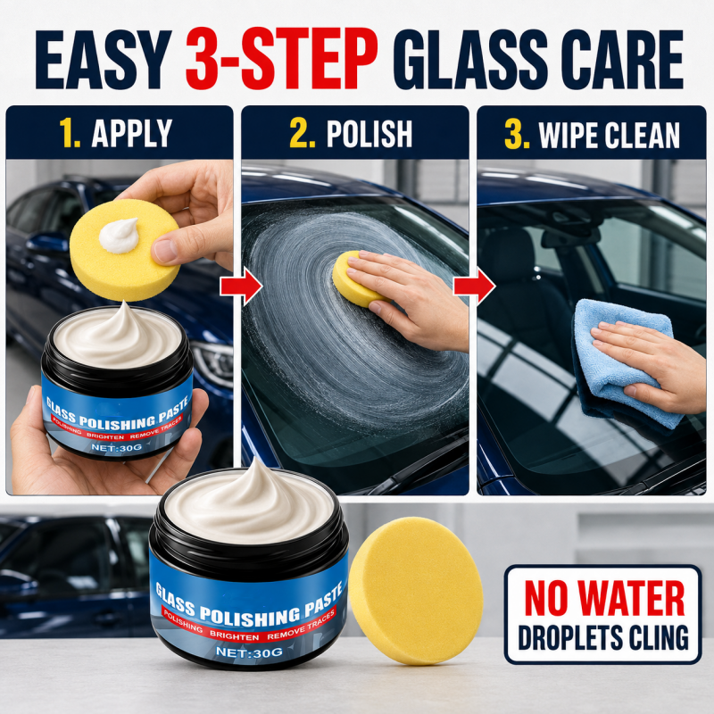 🚗 Car Glass Oil Film Remover – Windshield Cleaner & Water-Repellent Care