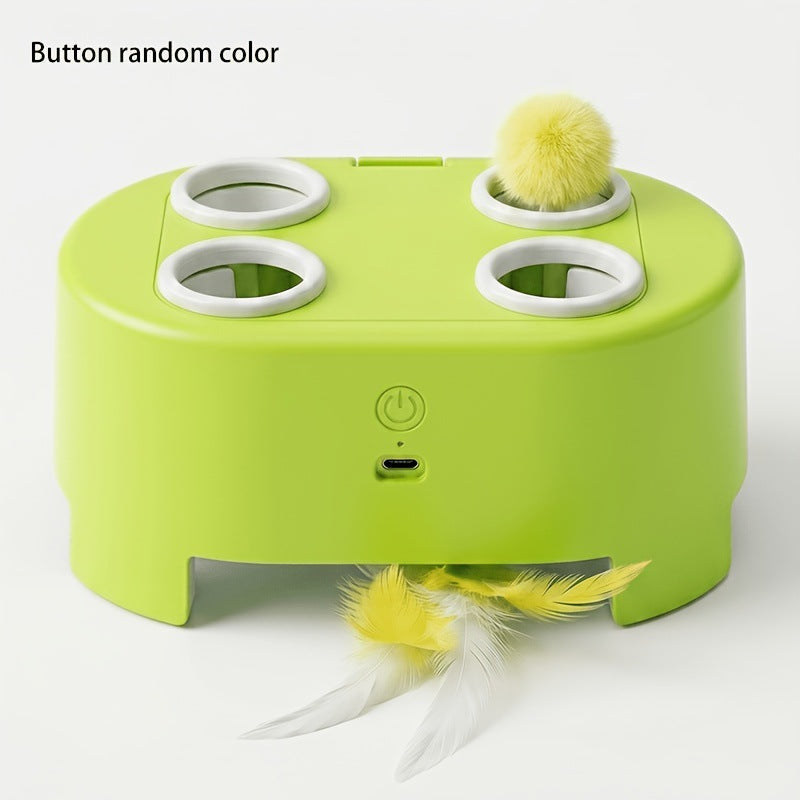 ๐ฑ Interactive Whack-a-Mole Cat Toy โ 3 Play Modes, Fun Indoor Exercise & Brain Game for Cats