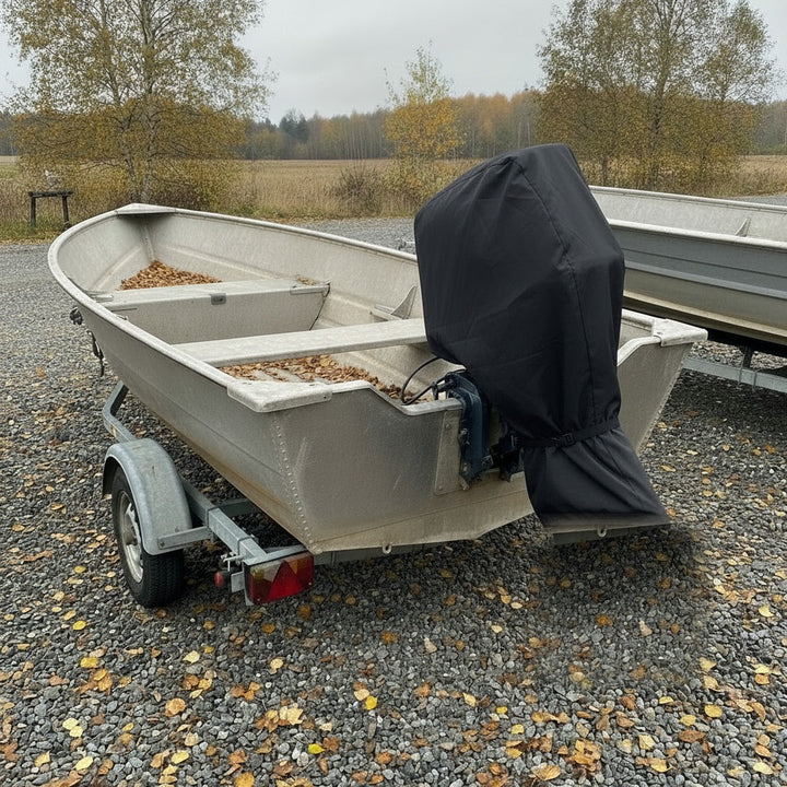 đ€ 420D Oxford Outboard Motor Cover â Full Protection from Rain, Snow and UV Damage with a Tool-Free Fit đĄïž