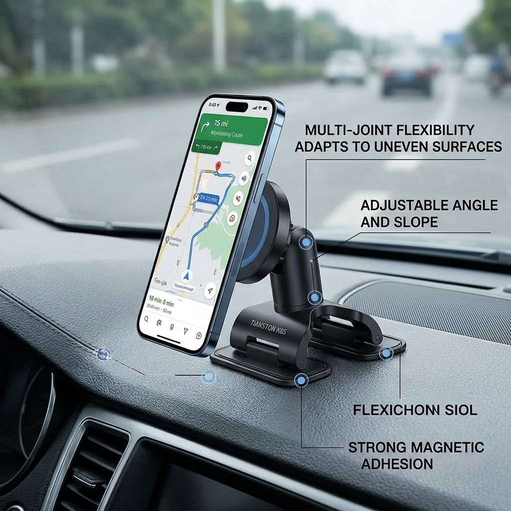 Ultimate Hands-Free Driving: Ultra-Stable MagSafe Car Phone Mount