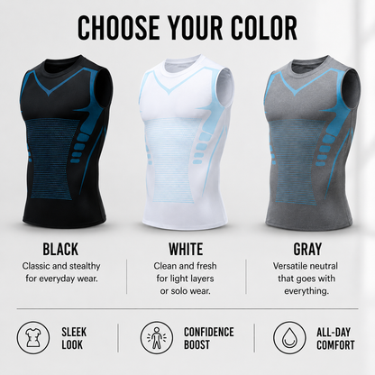 💪Men's Slimming Compression Vest | Posture Corrector Base Layer